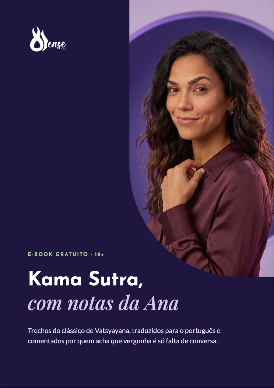 Capa do e-book Kama Sutra, com notas da Ana
